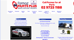 Desktop Screenshot of formazpartsplus.com.au
